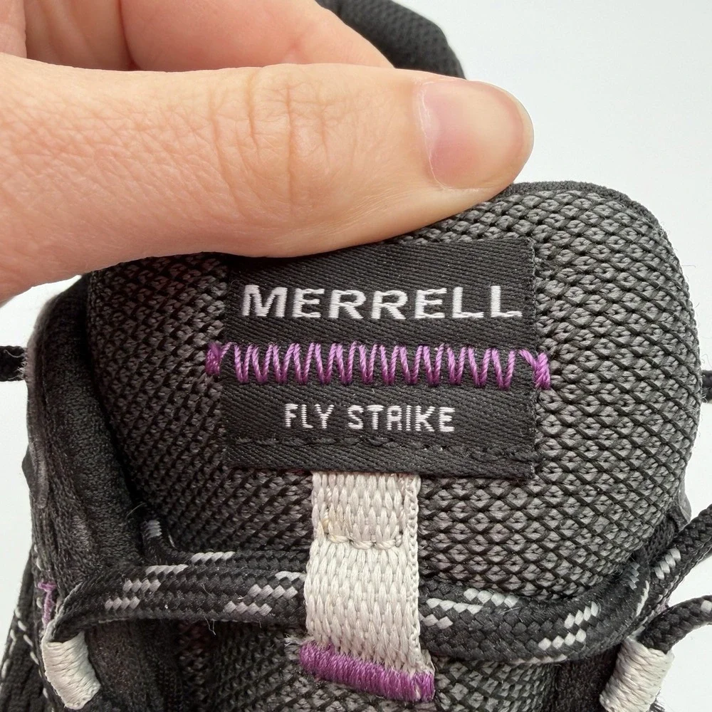 Merrell Fly Strike GORE-TEX Womens 9.5 Trail Running Shoes Black Waterproof GTX